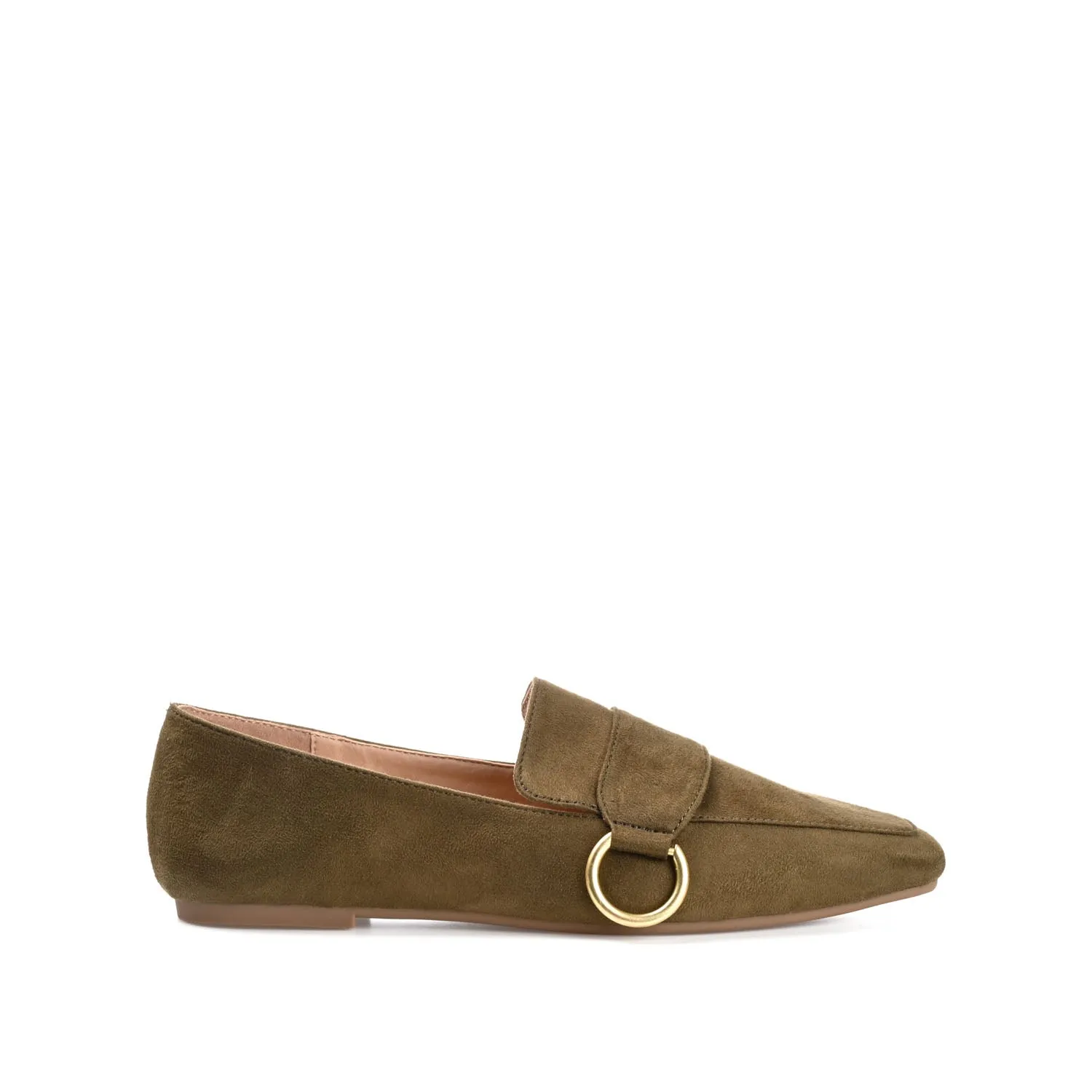 BENNTLY SQUARE TOE LOAFER IN FAUX SUEDE