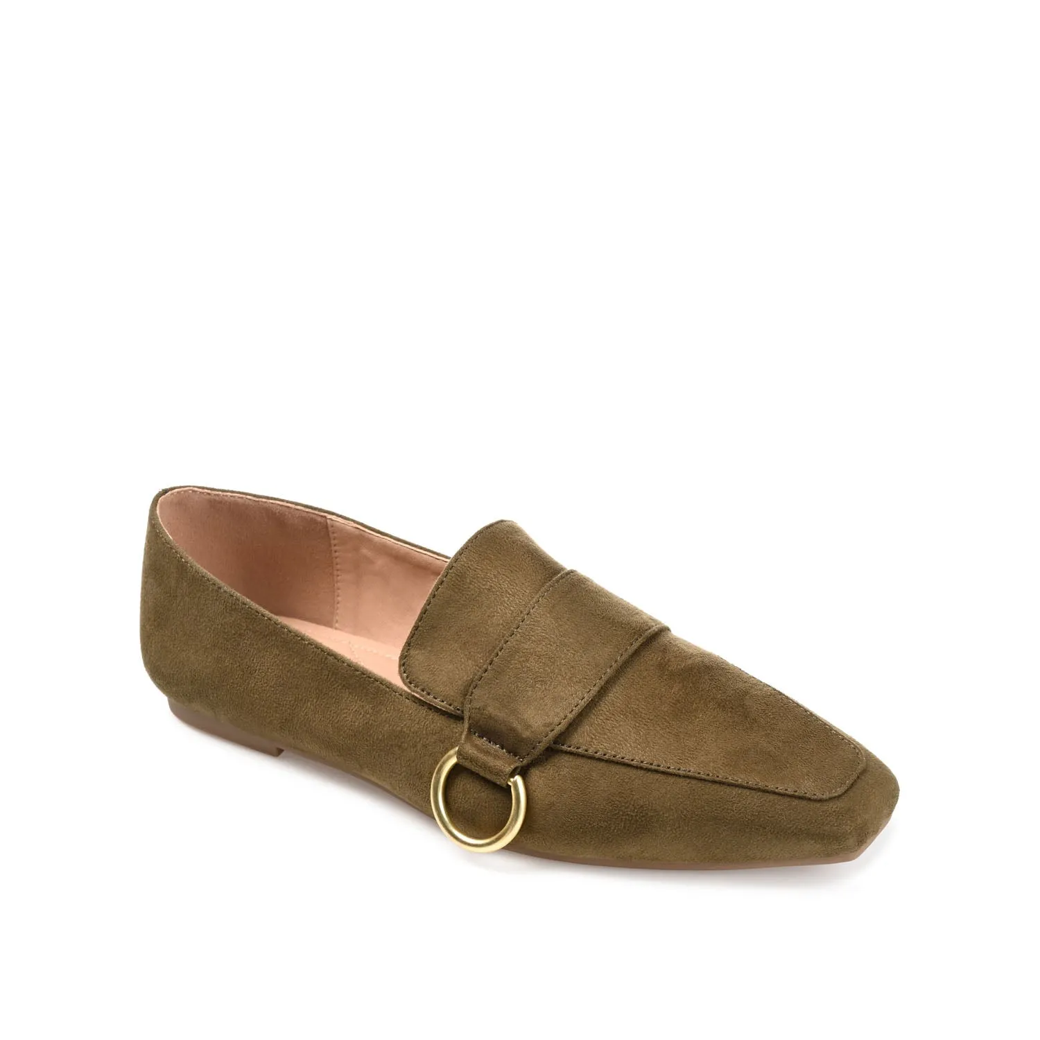 BENNTLY SQUARE TOE LOAFER IN FAUX SUEDE