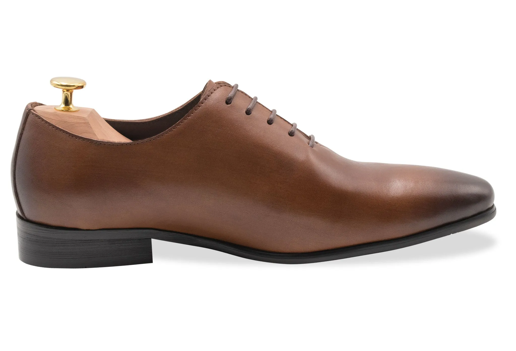 Carlota Wholecut Chestnut Oxford