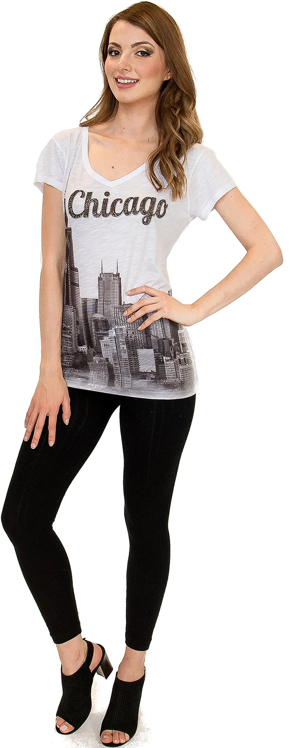 Chicago V-Neck T-Shirt