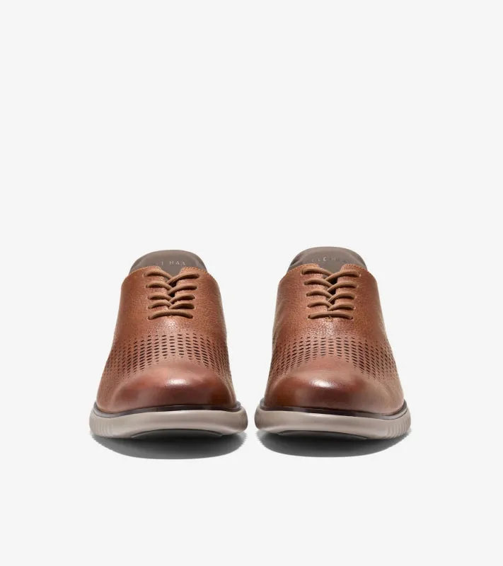 Cole Haan Men's 2.Zerogrand Lined Laser Wingtip - Pecan/Truffle