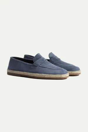 Denim suede espadrilles - Made In Italy