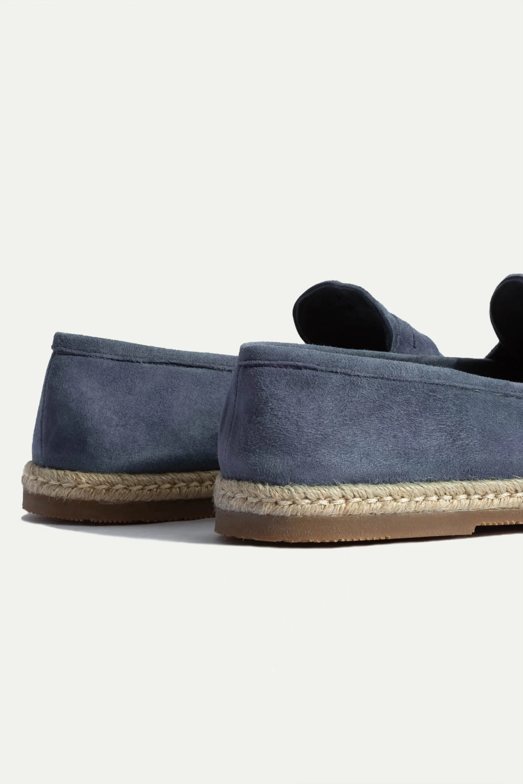 Denim suede espadrilles - Made In Italy