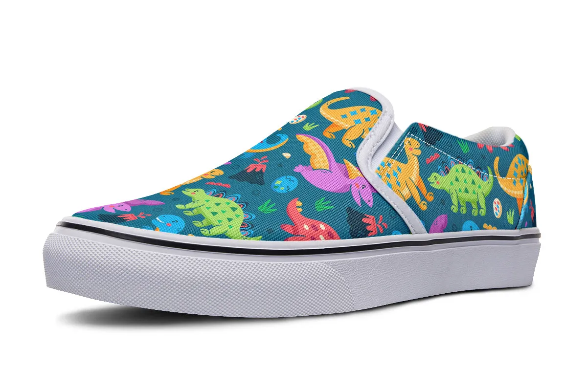 Dinosaur Friends Slip Ons