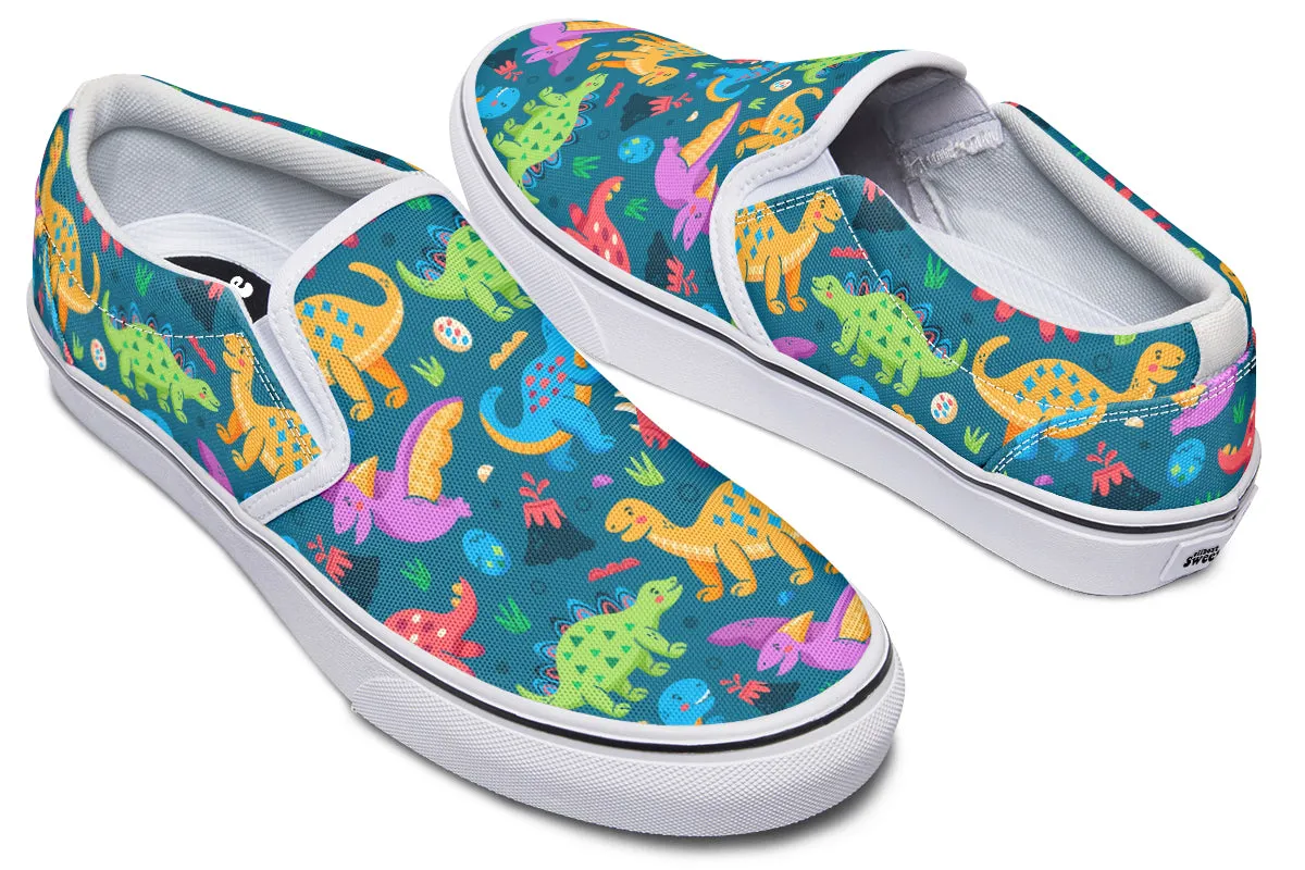 Dinosaur Friends Slip Ons