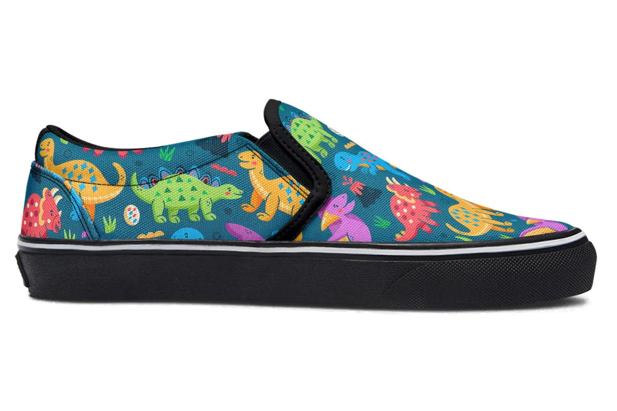 Dinosaur Friends Slip Ons