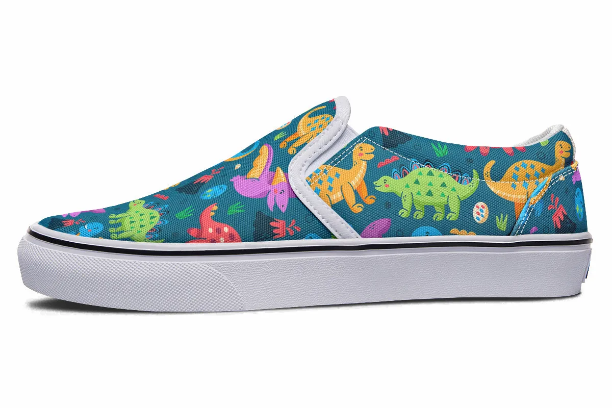 Dinosaur Friends Slip Ons