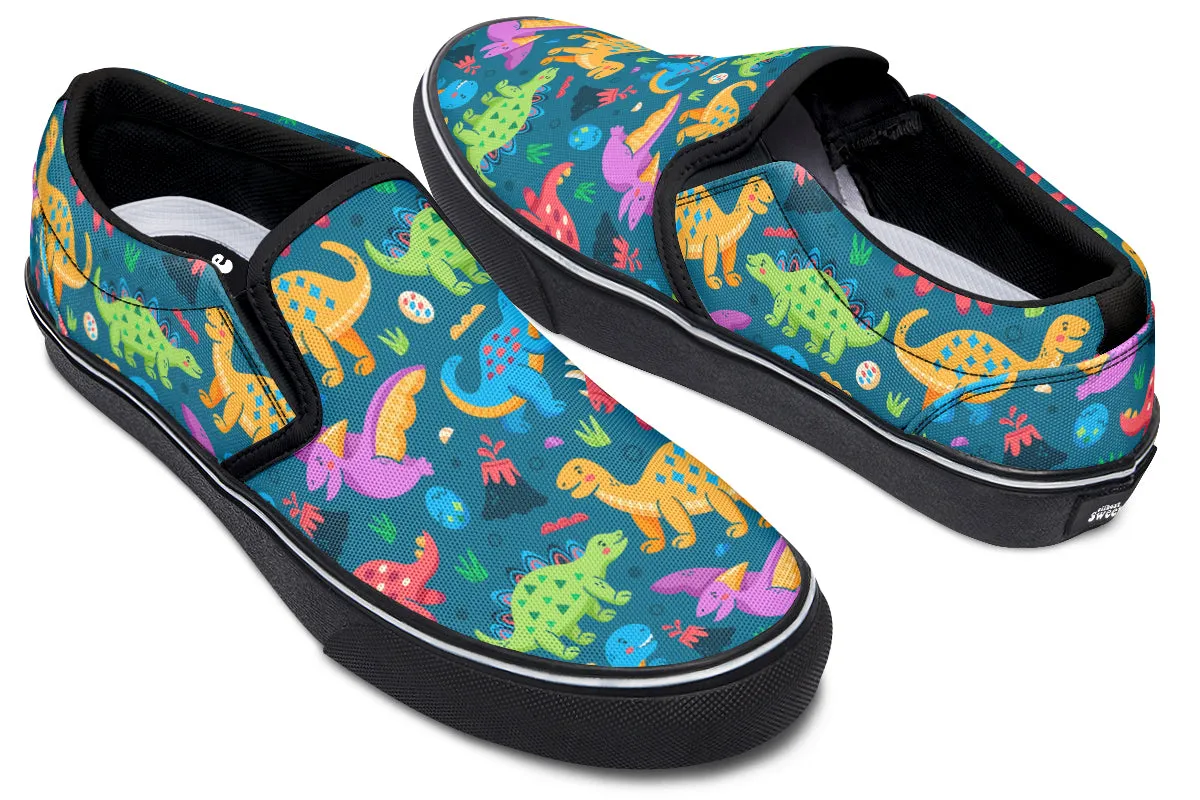 Dinosaur Friends Slip Ons