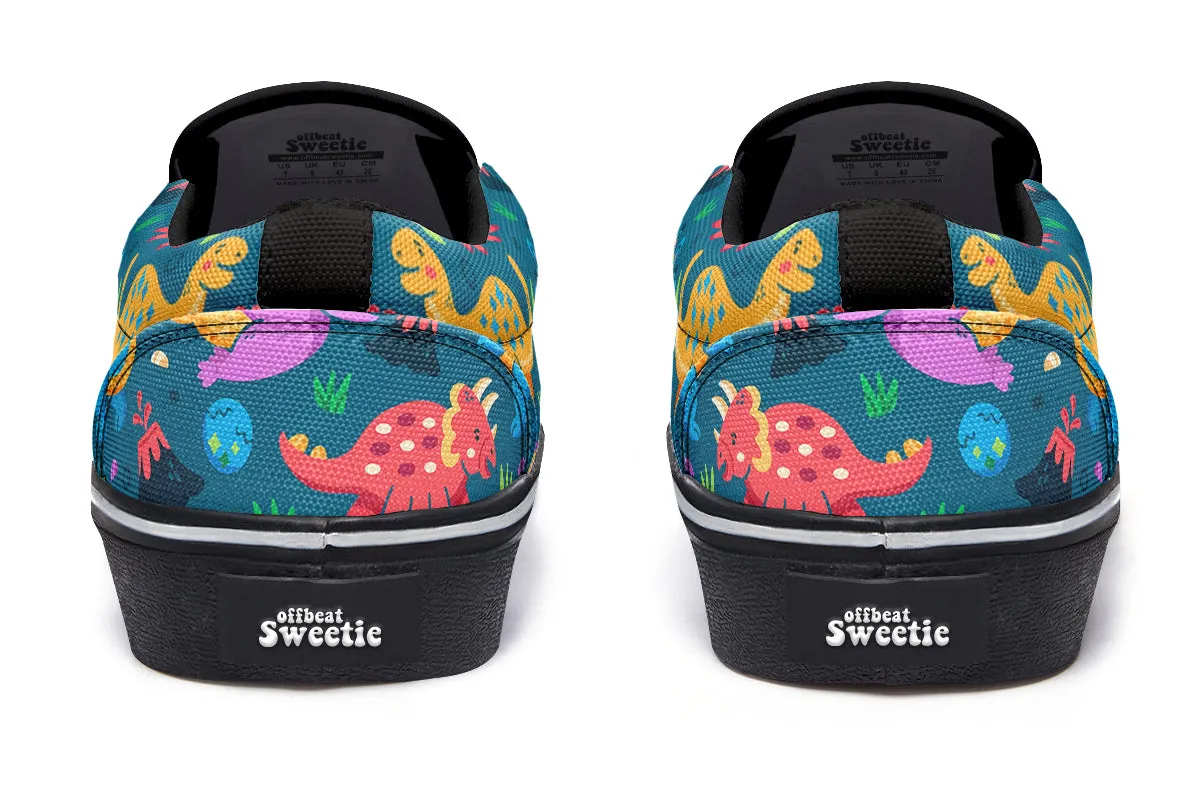 Dinosaur Friends Slip Ons