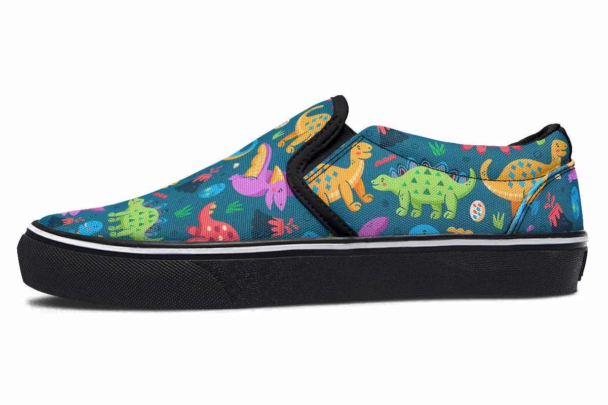 Dinosaur Friends Slip Ons