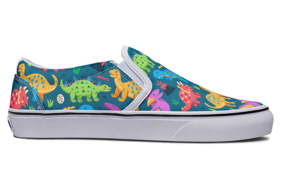 Dinosaur Friends Slip Ons