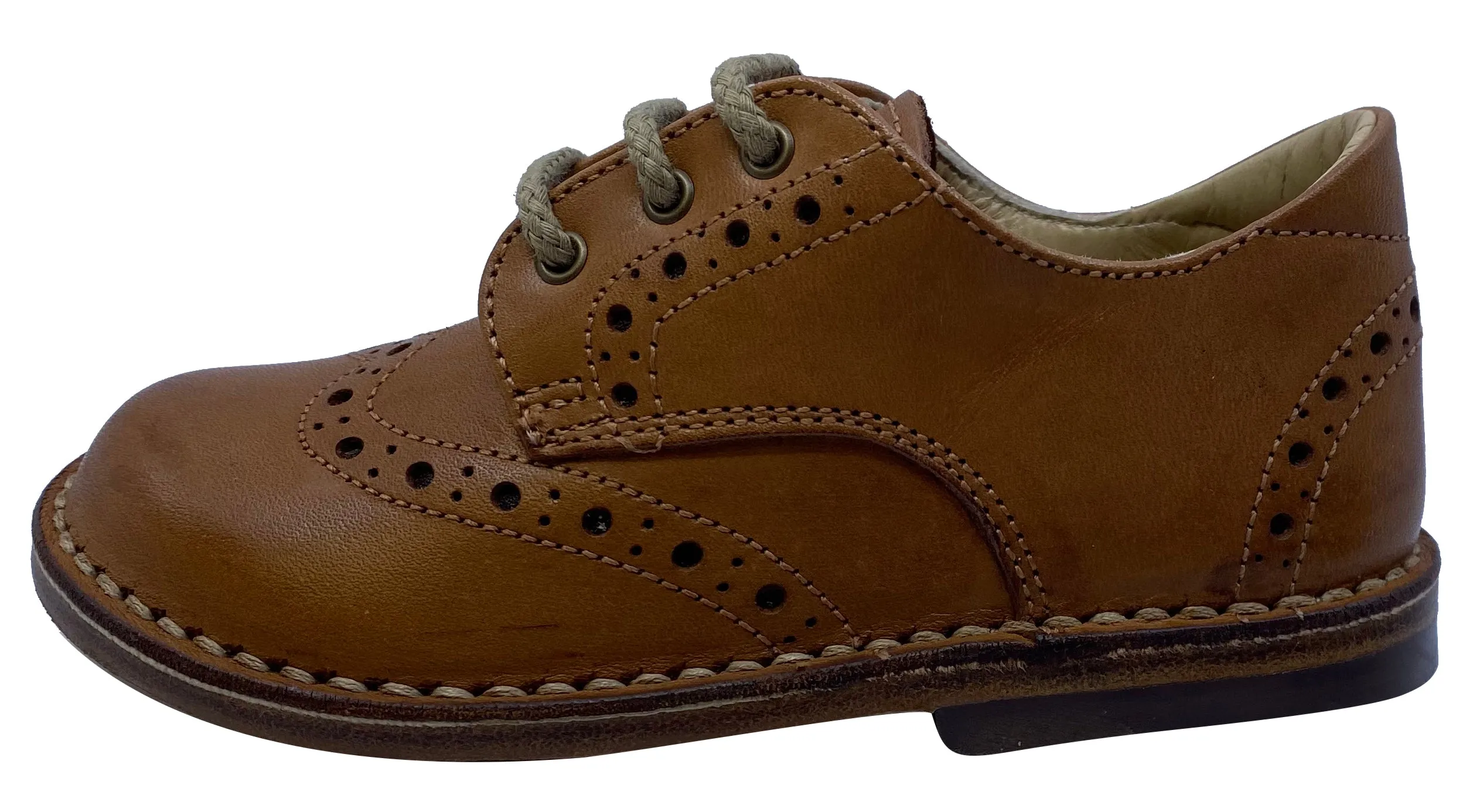 Eureka Boy's and Girl's Box Naturale Handcrafted Leather Oxford