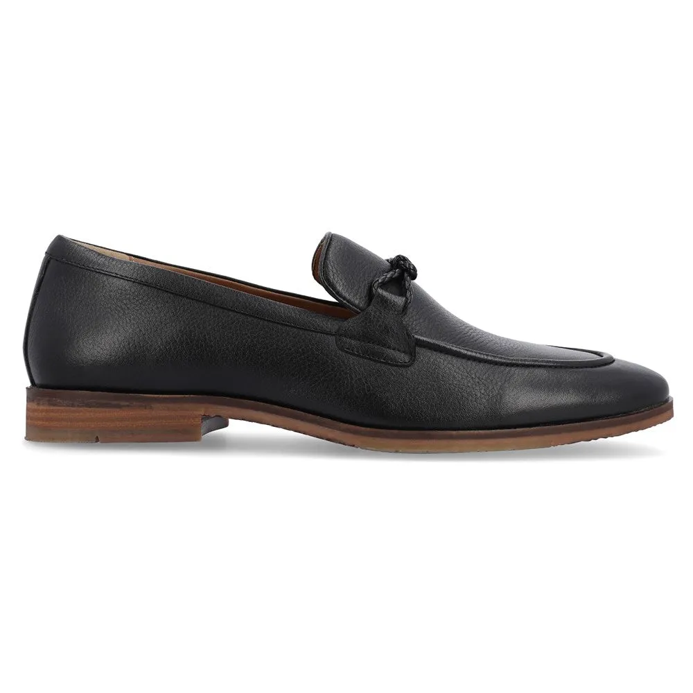 Finegan Thomas & Vine Men's Apron Toe Loafers, Black