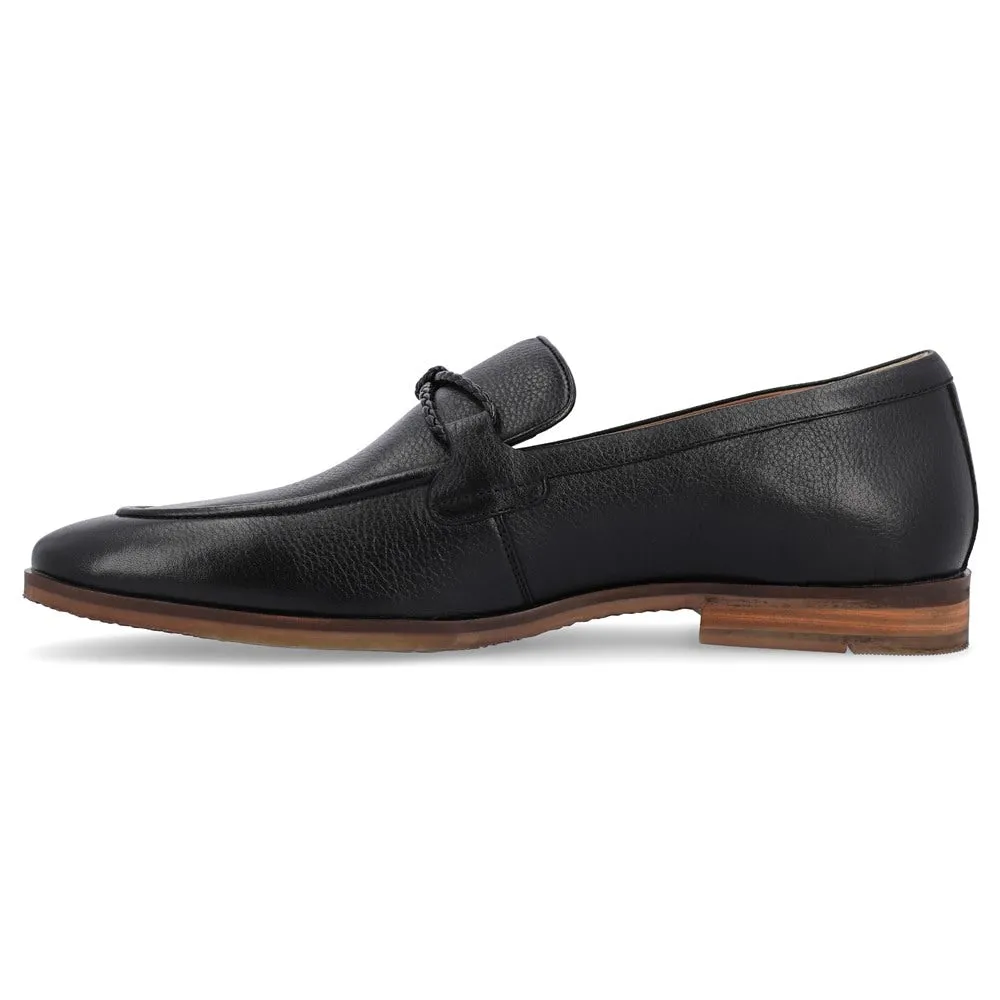 Finegan Thomas & Vine Men's Apron Toe Loafers, Black