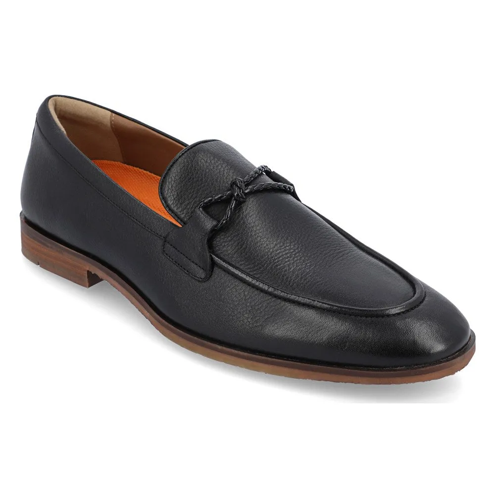 Finegan Thomas & Vine Men's Apron Toe Loafers, Black