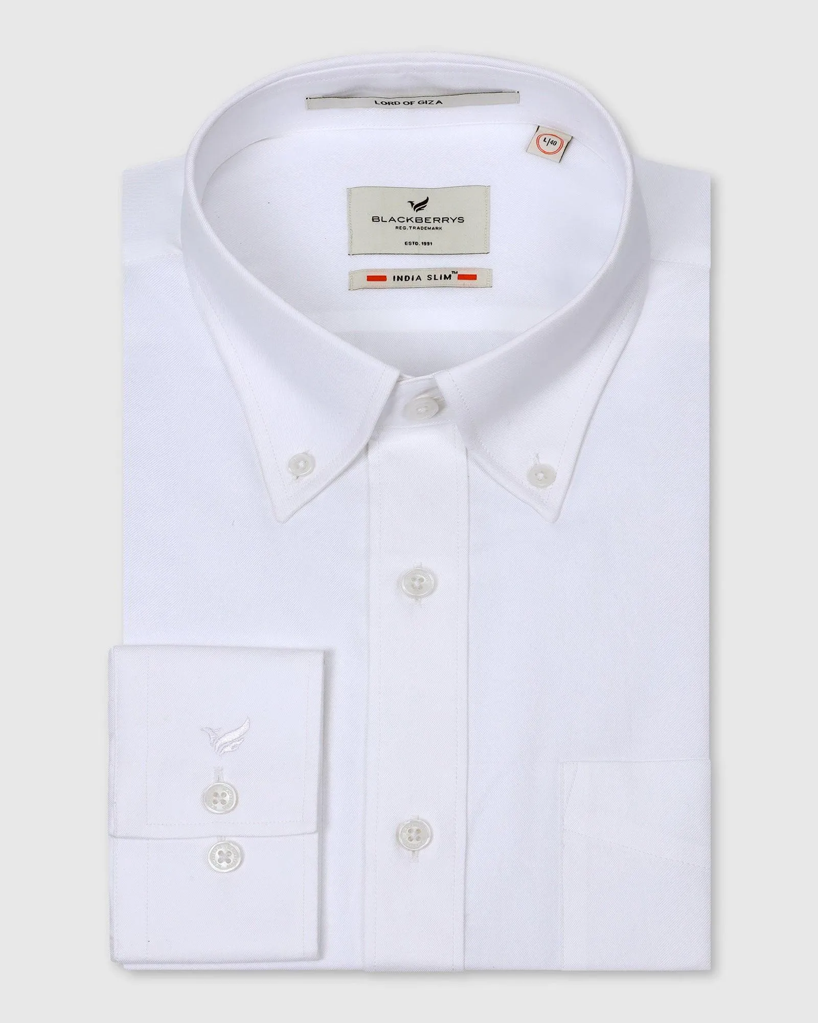 Formal White Stripe Shirt - Jamy