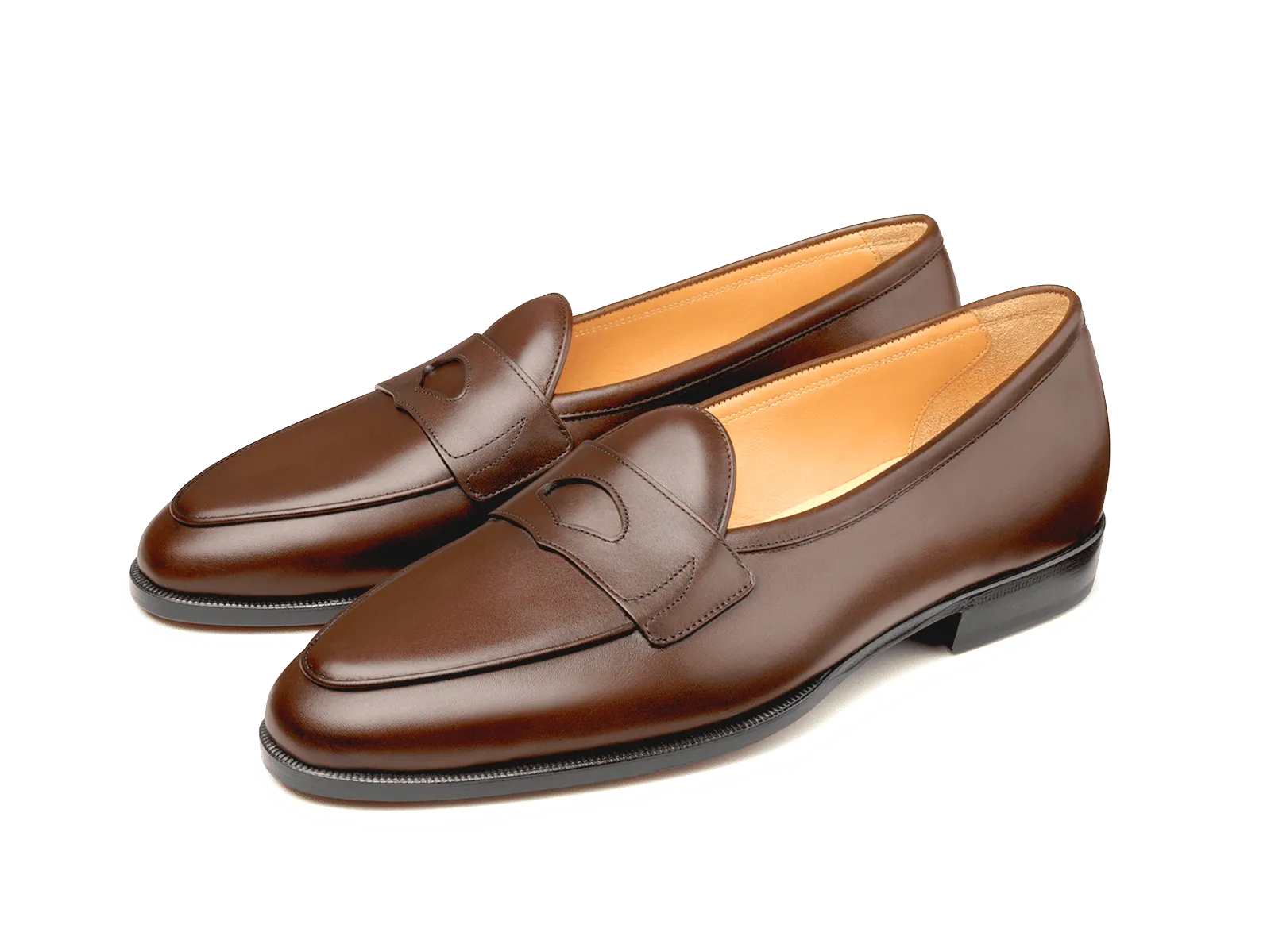 Grand Fleurus Penny Loafers in Tawny Noble Calf