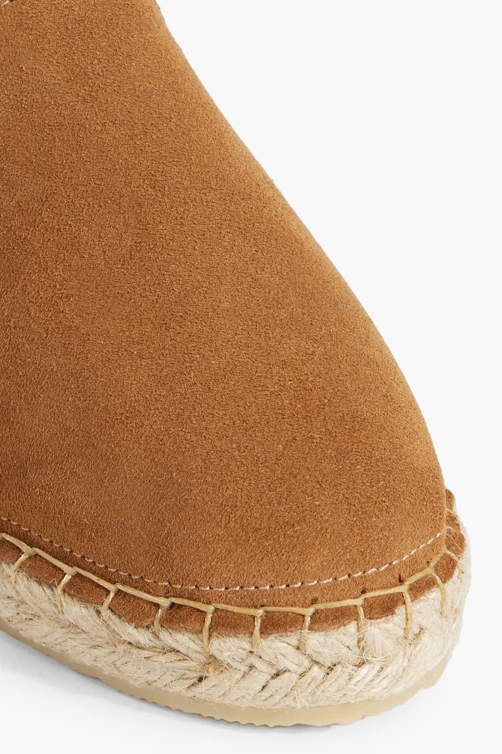 Hallie IRIS & INK suede espadrilles, camel