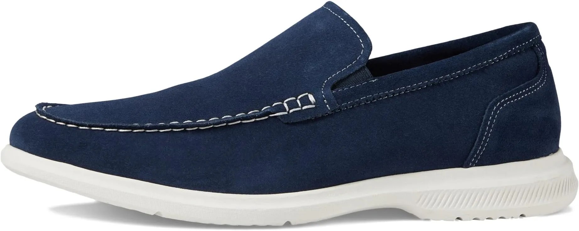 Hamptons Moc Toe Venetian Loafer Florsheim, Navy Suede