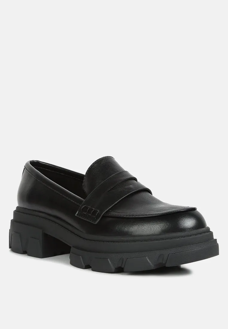 Kyro Wagon Platform Heel Loafers