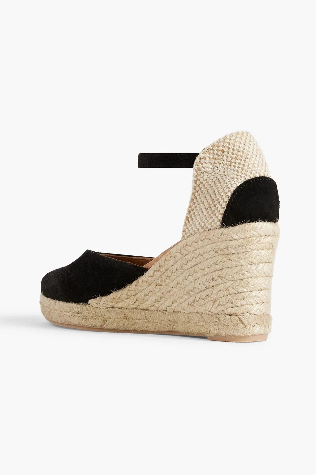 Leila suede wedge espadrilles LAST STUDIO, black