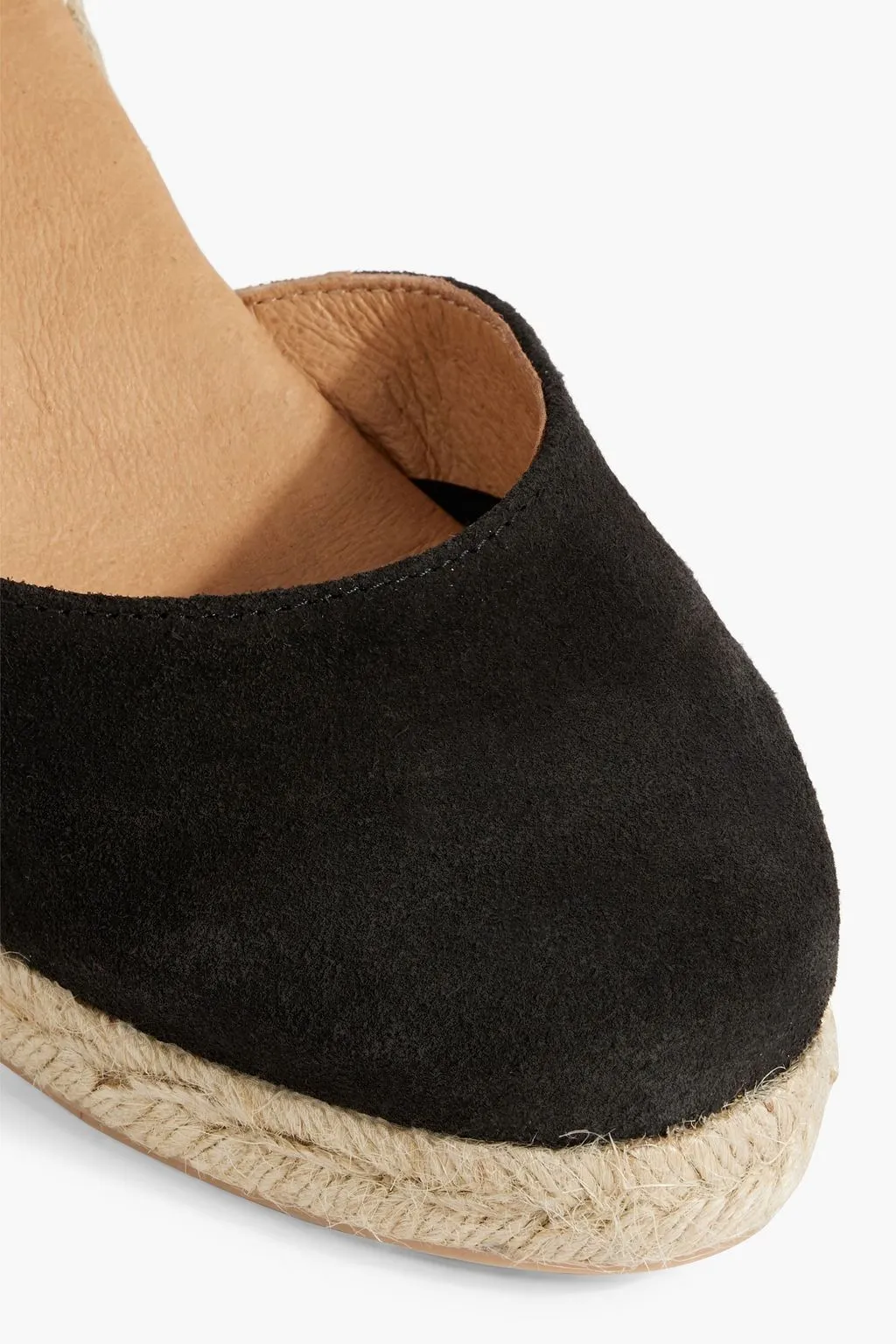 Leila suede wedge espadrilles LAST STUDIO, black