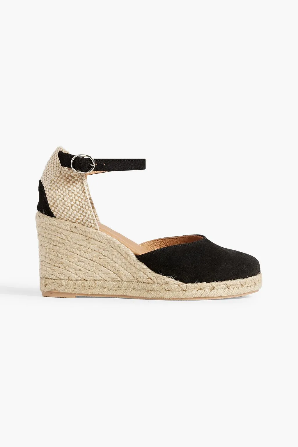 Leila suede wedge espadrilles LAST STUDIO, black