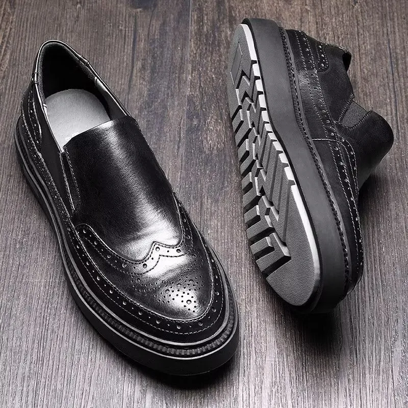 LuxeLeather Slip-Ons