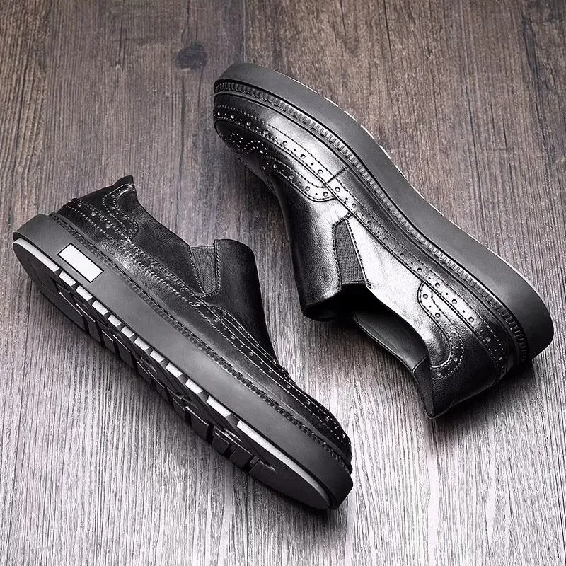 LuxeLeather Slip-Ons