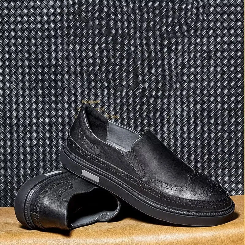 LuxeLeather Slip-Ons