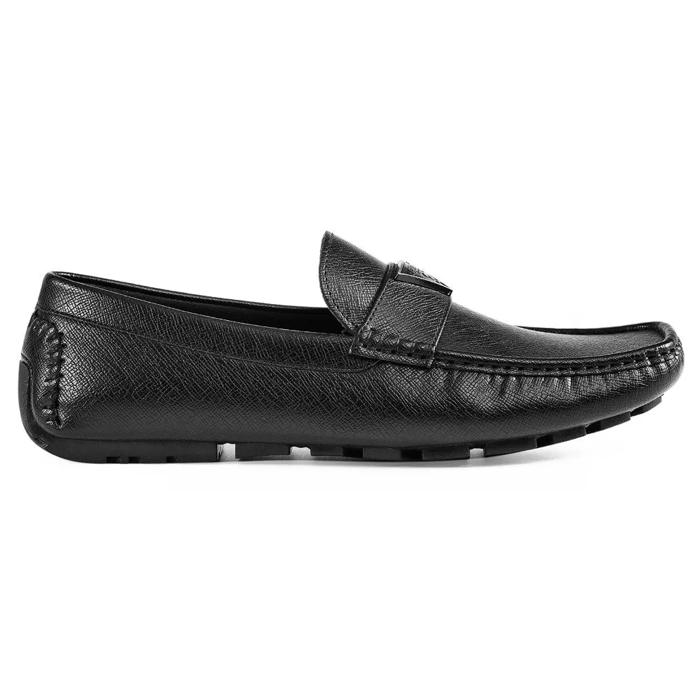 Men's Alai Moc Toe Guess Loafers, black