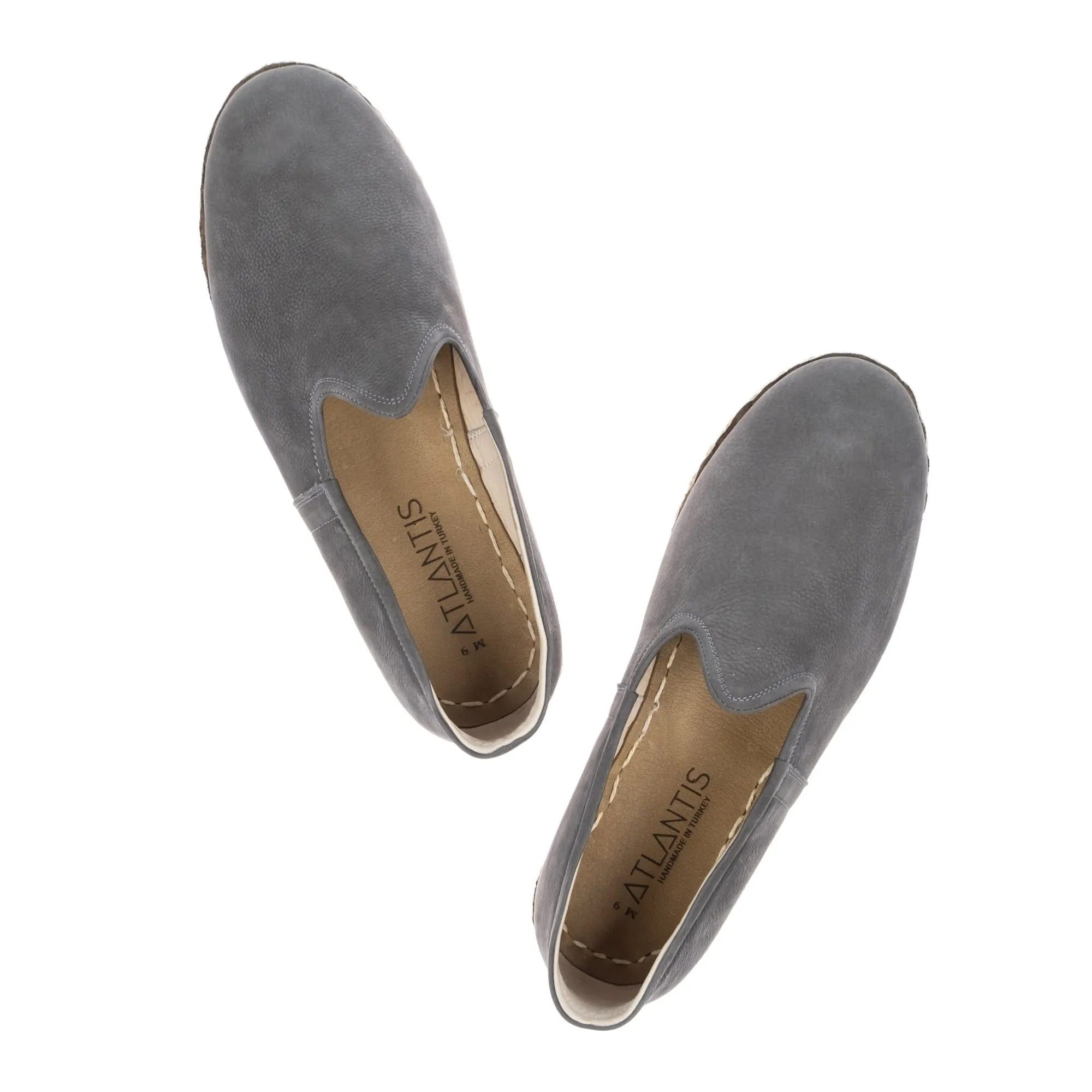 Men's Gray Slip On Shoes