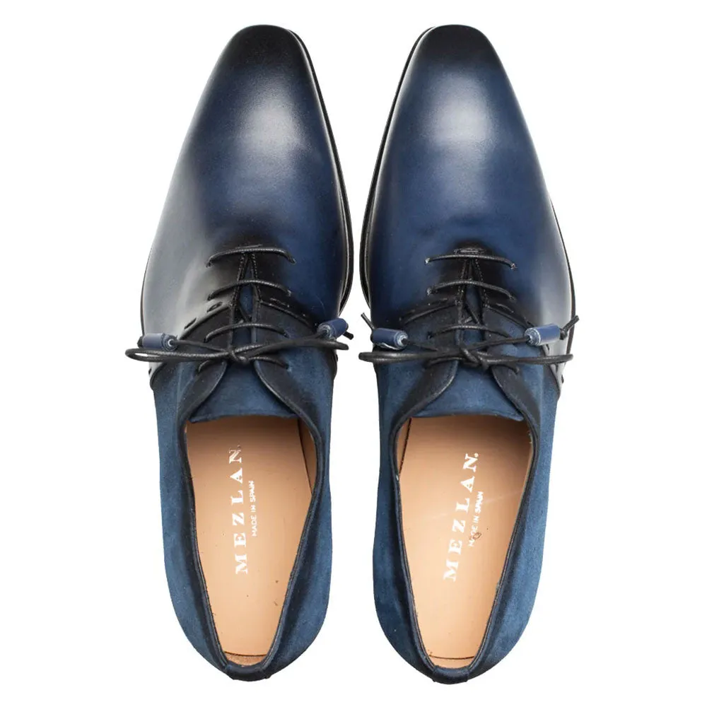 Mezlan Colomer Navy/Cobalt Calf/Suede Oxford Shoes