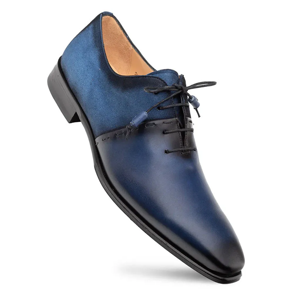 Mezlan Colomer Navy/Cobalt Calf/Suede Oxford Shoes