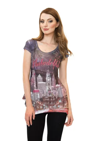 Philadelphia Skyline Tunic Tee