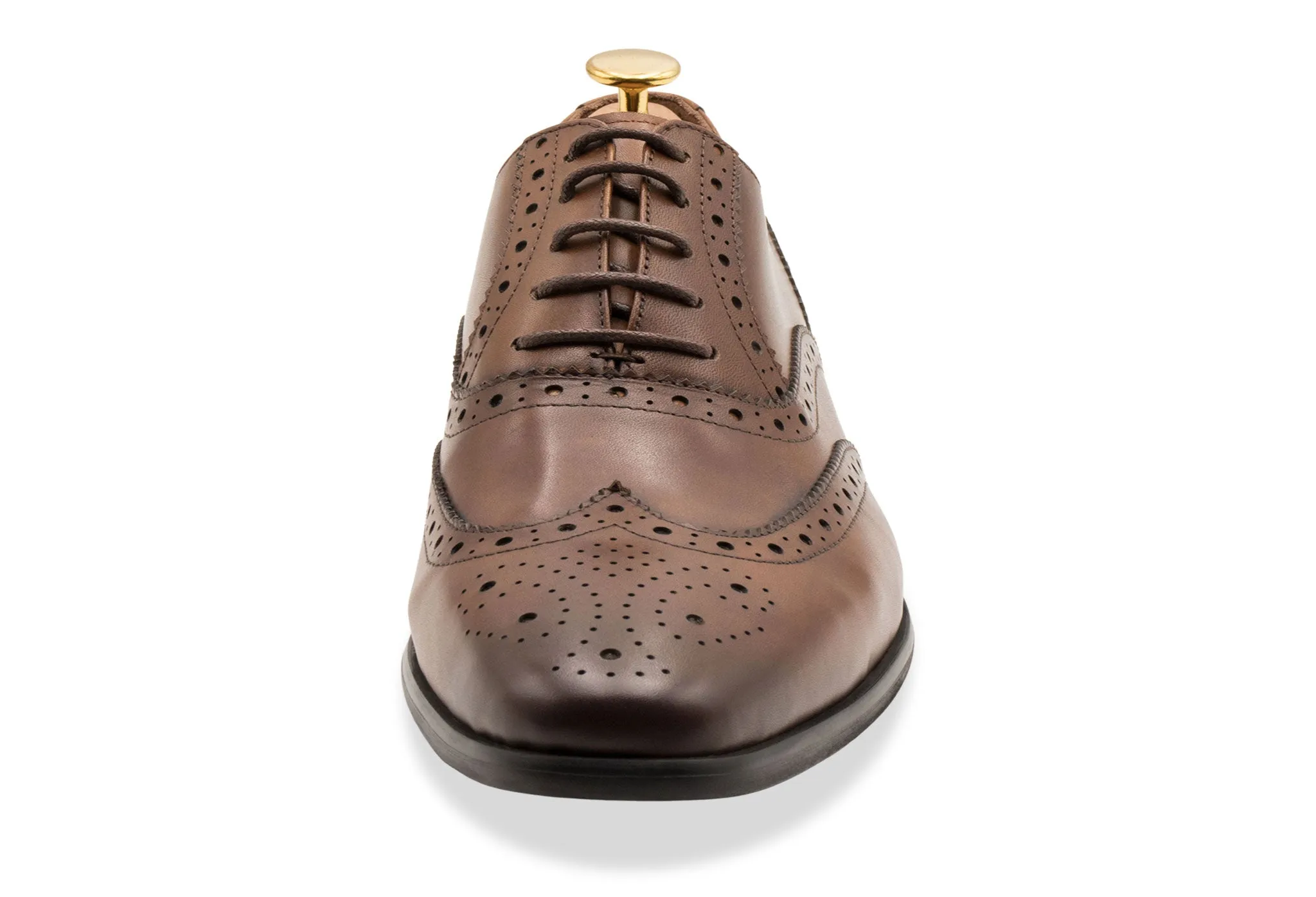 Salvador Wingtip Dark Chestnut Oxford