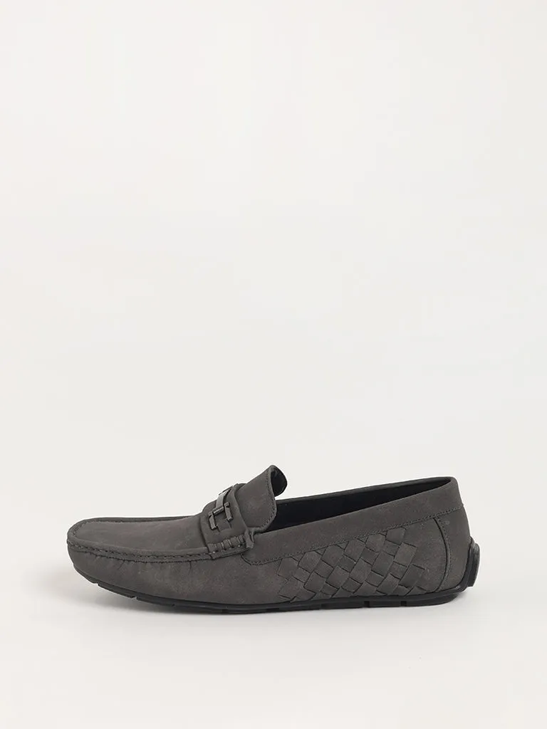 SOLEPLAY Grey Plain Loafers