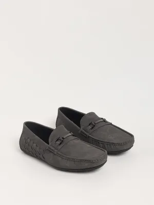 SOLEPLAY Grey Plain Loafers