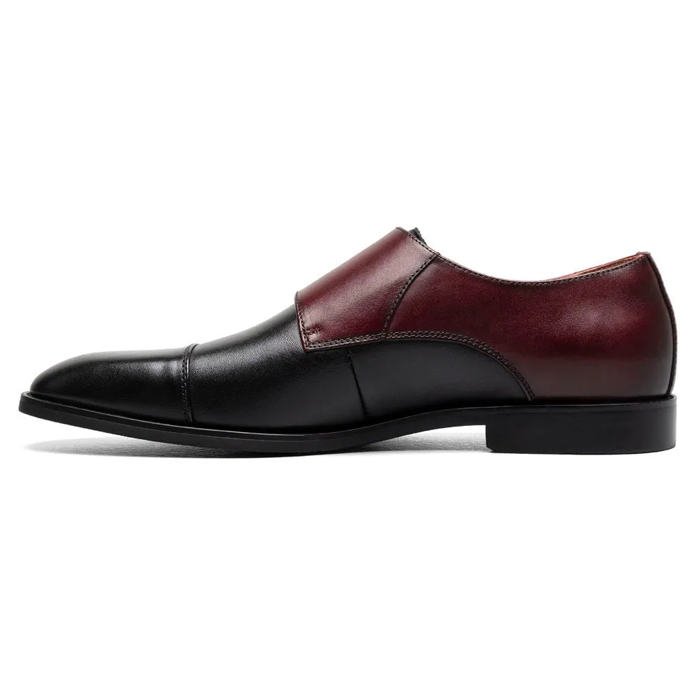 Stacy Adams Raythorne Black Multi Men’s Cap Toe Double Monk Strap Shoes