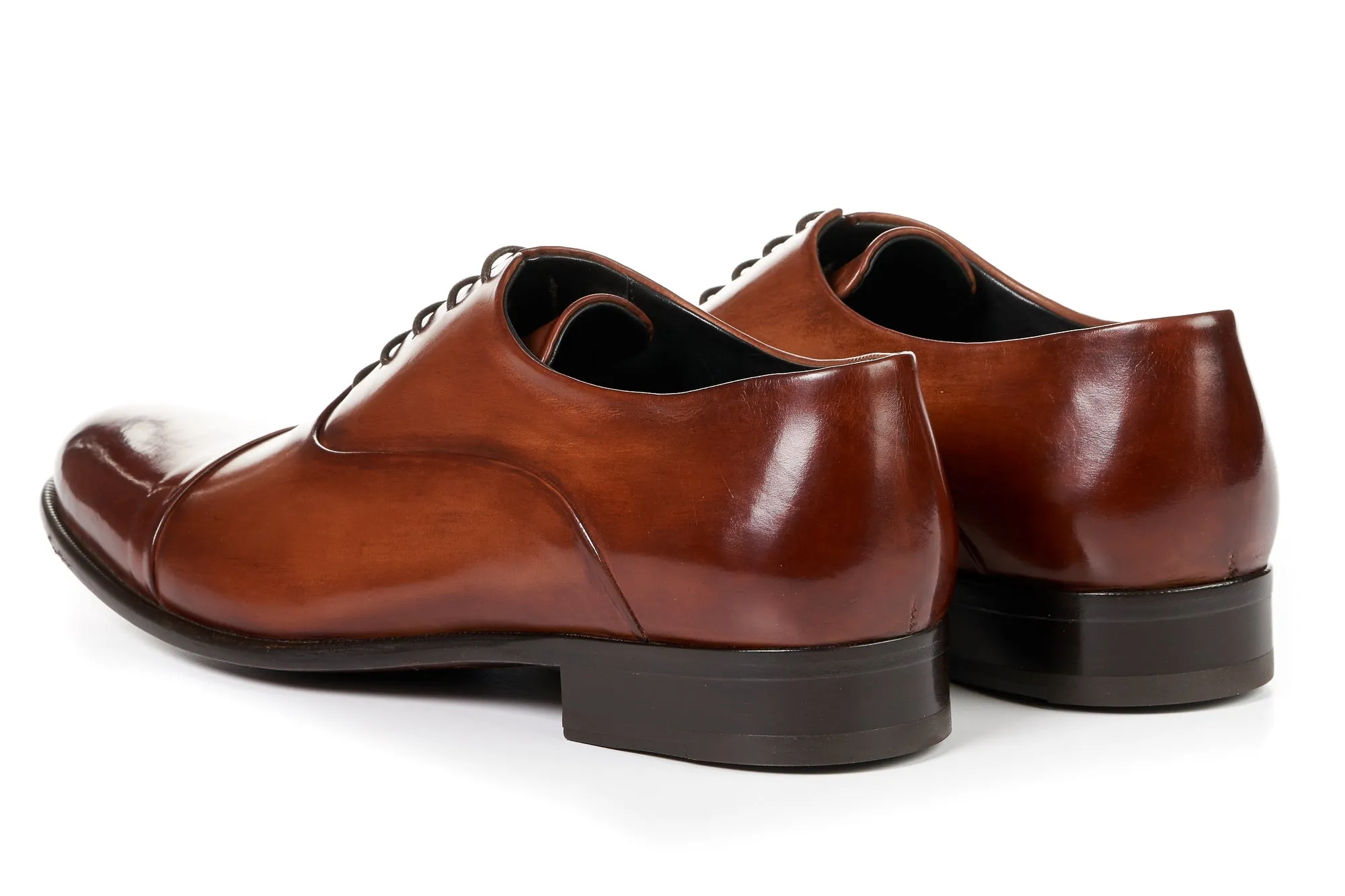 The Cagney Cap-Toe Oxford - Havana Brown