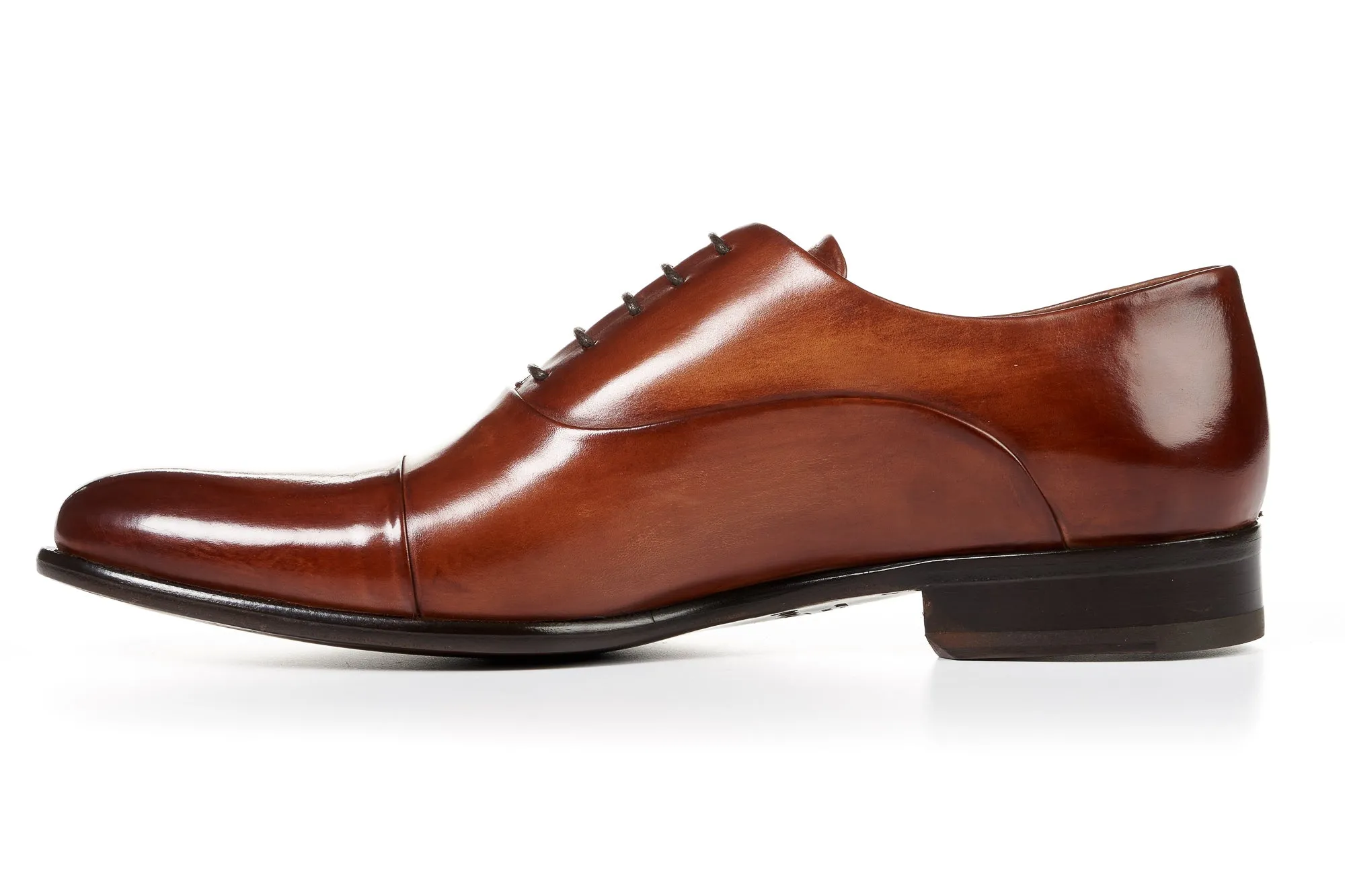 The Cagney Cap-Toe Oxford - Havana Brown