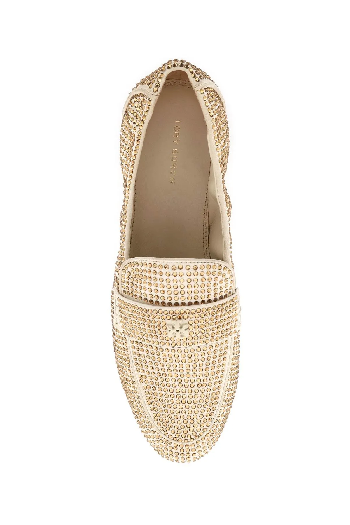 Tory burch ballet loafers with crystals