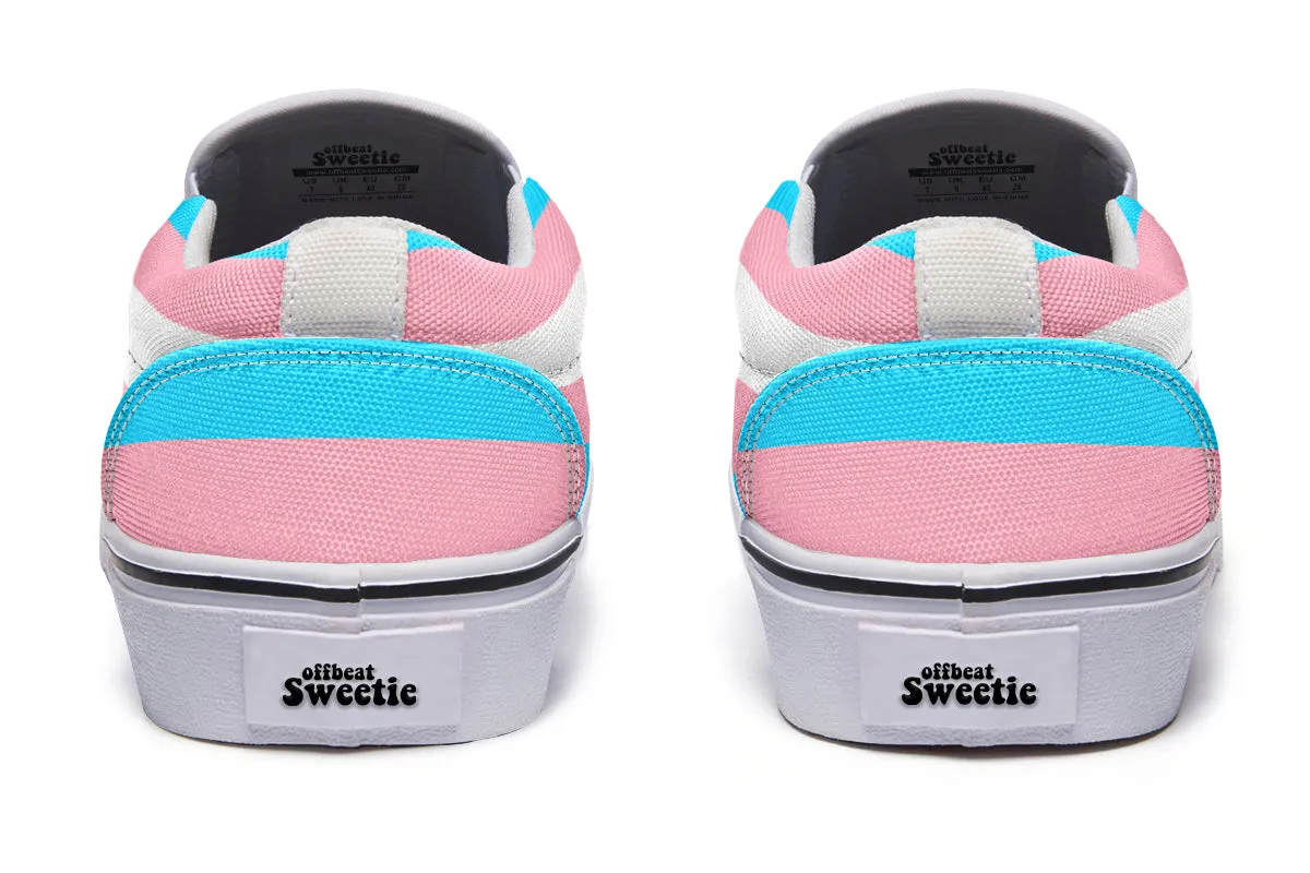 Trans Flag Slip Ons