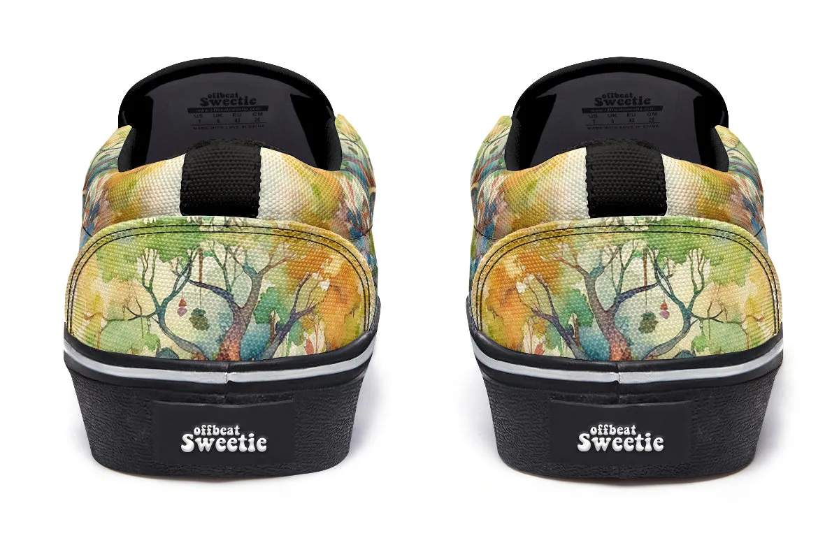 Tree Library Slip Ons