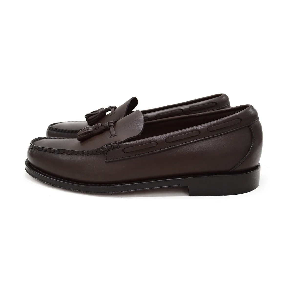 Weejuns Larkin Tassel Loafers Soft Chocolate Leather