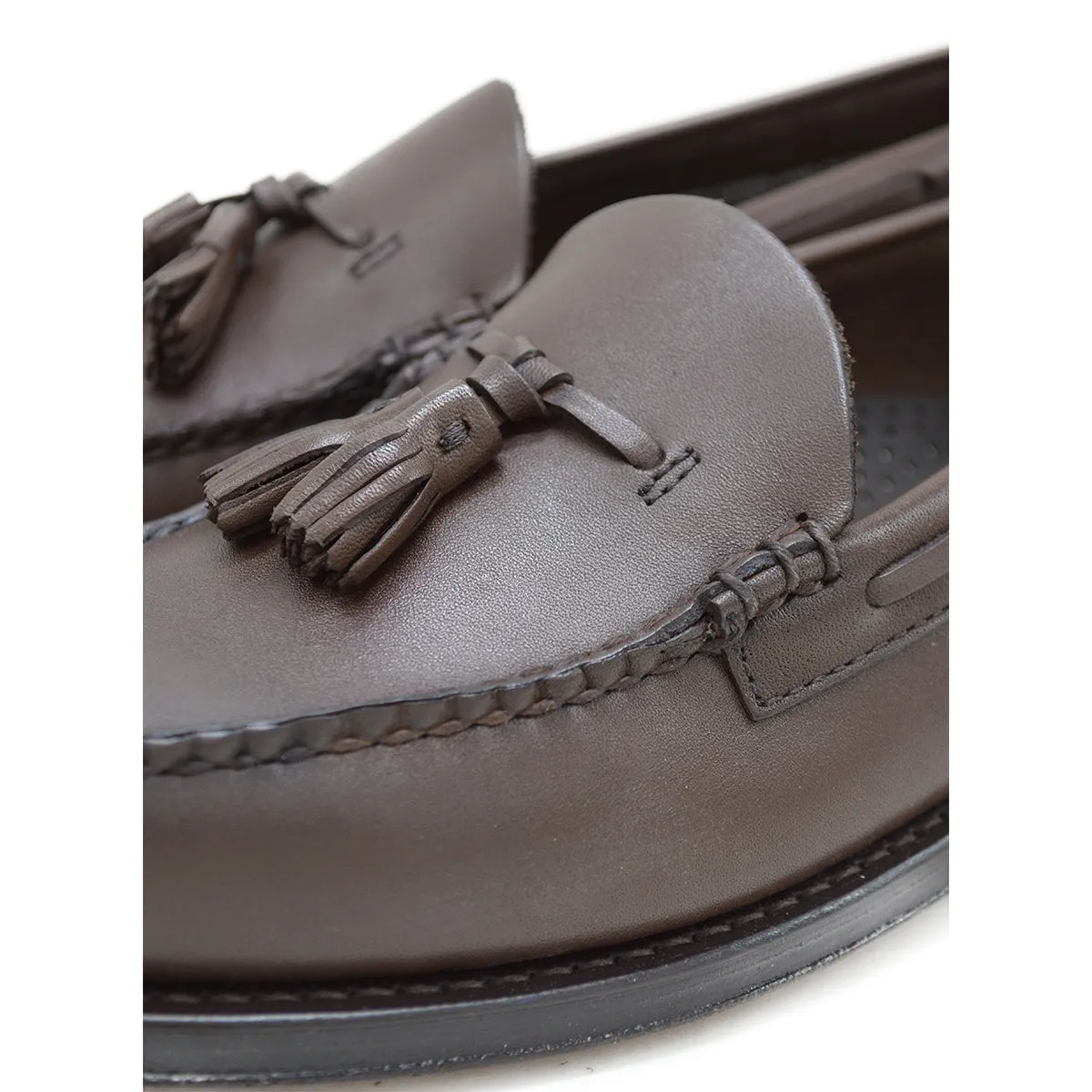 Weejuns Larkin Tassel Loafers Soft Chocolate Leather