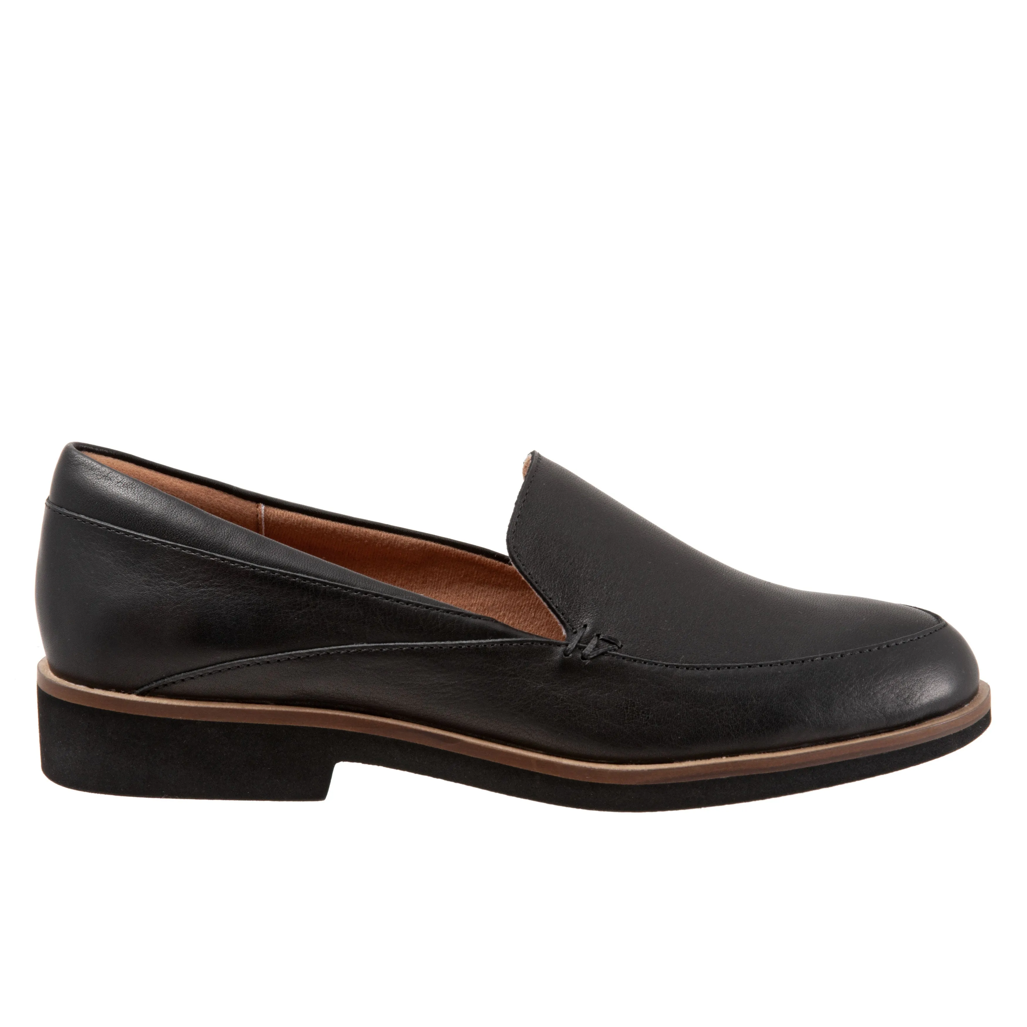 Windsor Black Loafers Slip-on Shoes