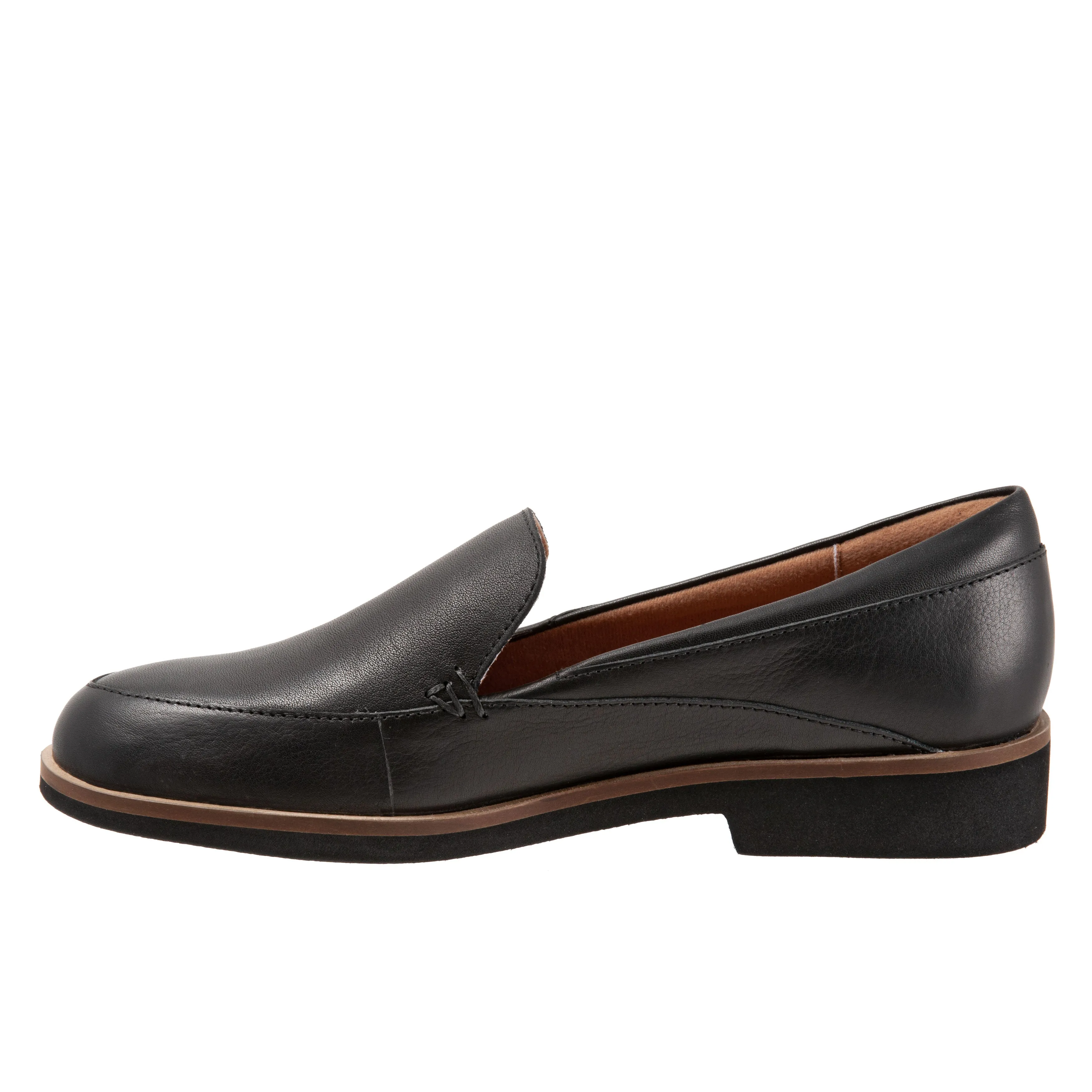 Windsor Black Loafers Slip-on Shoes