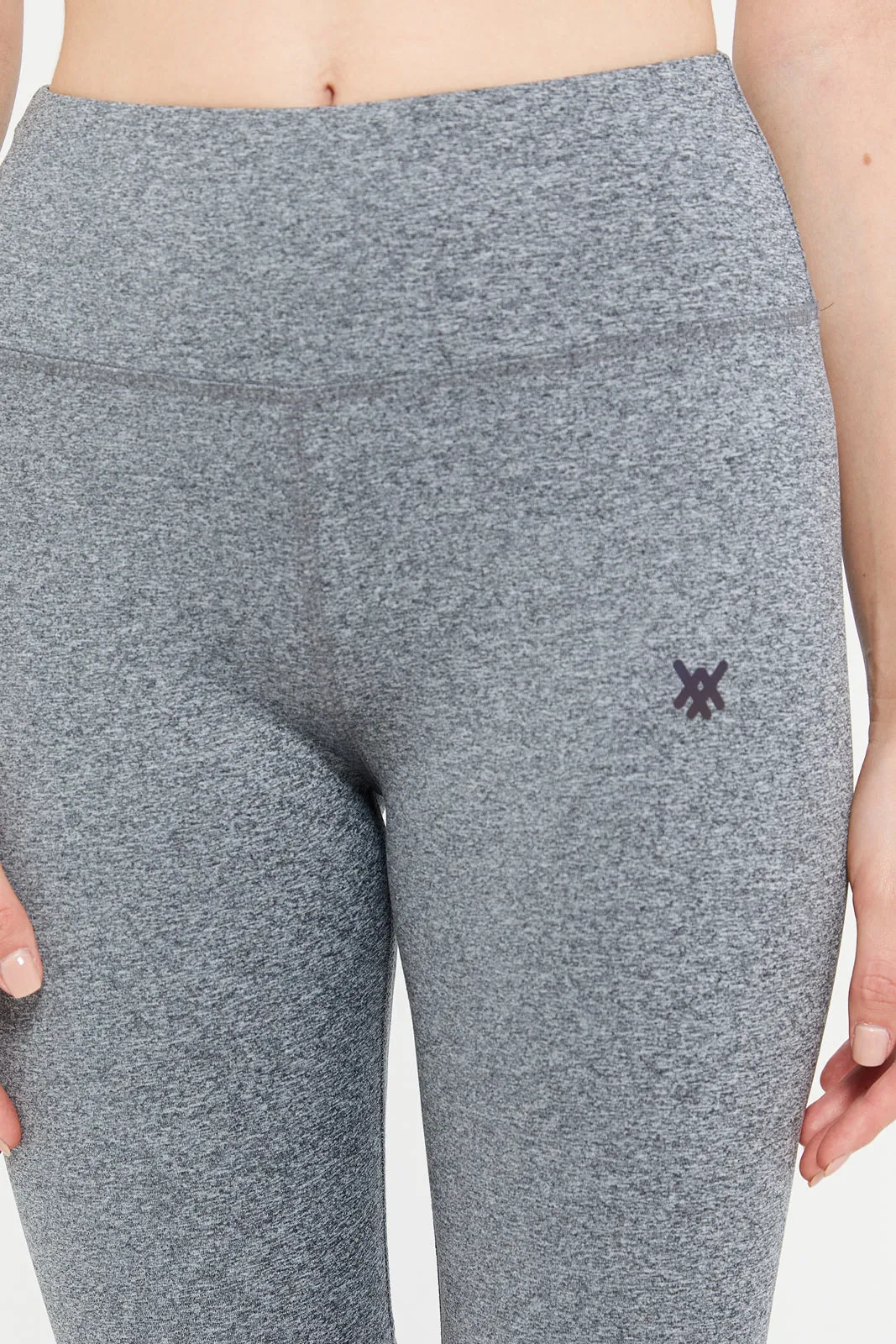 Women Grey Performance Shorts