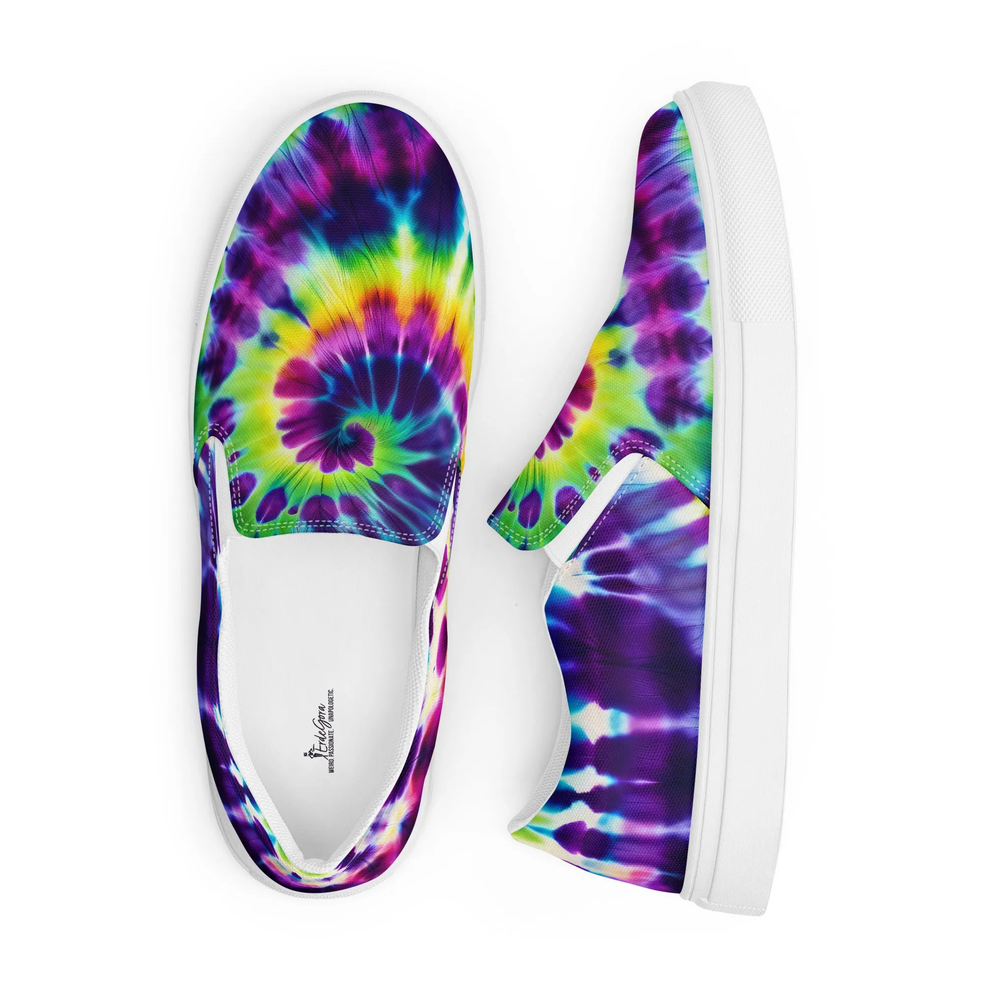 Women’s Slip-On Shoes Rainbow Swirl